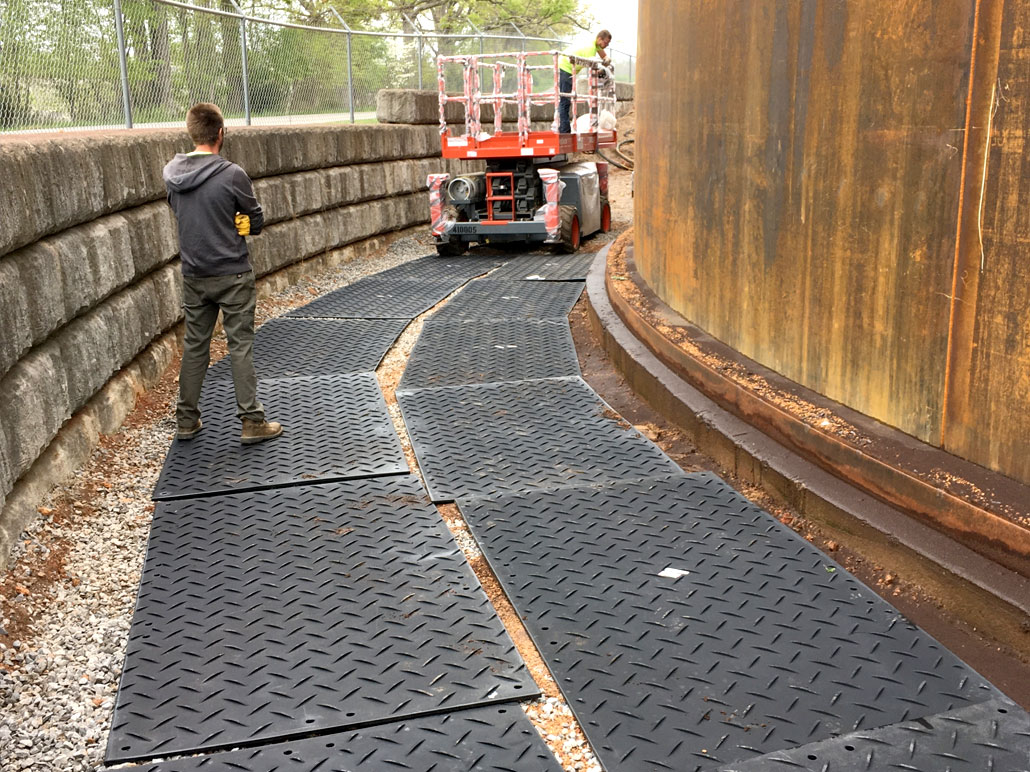 Ground protection mat